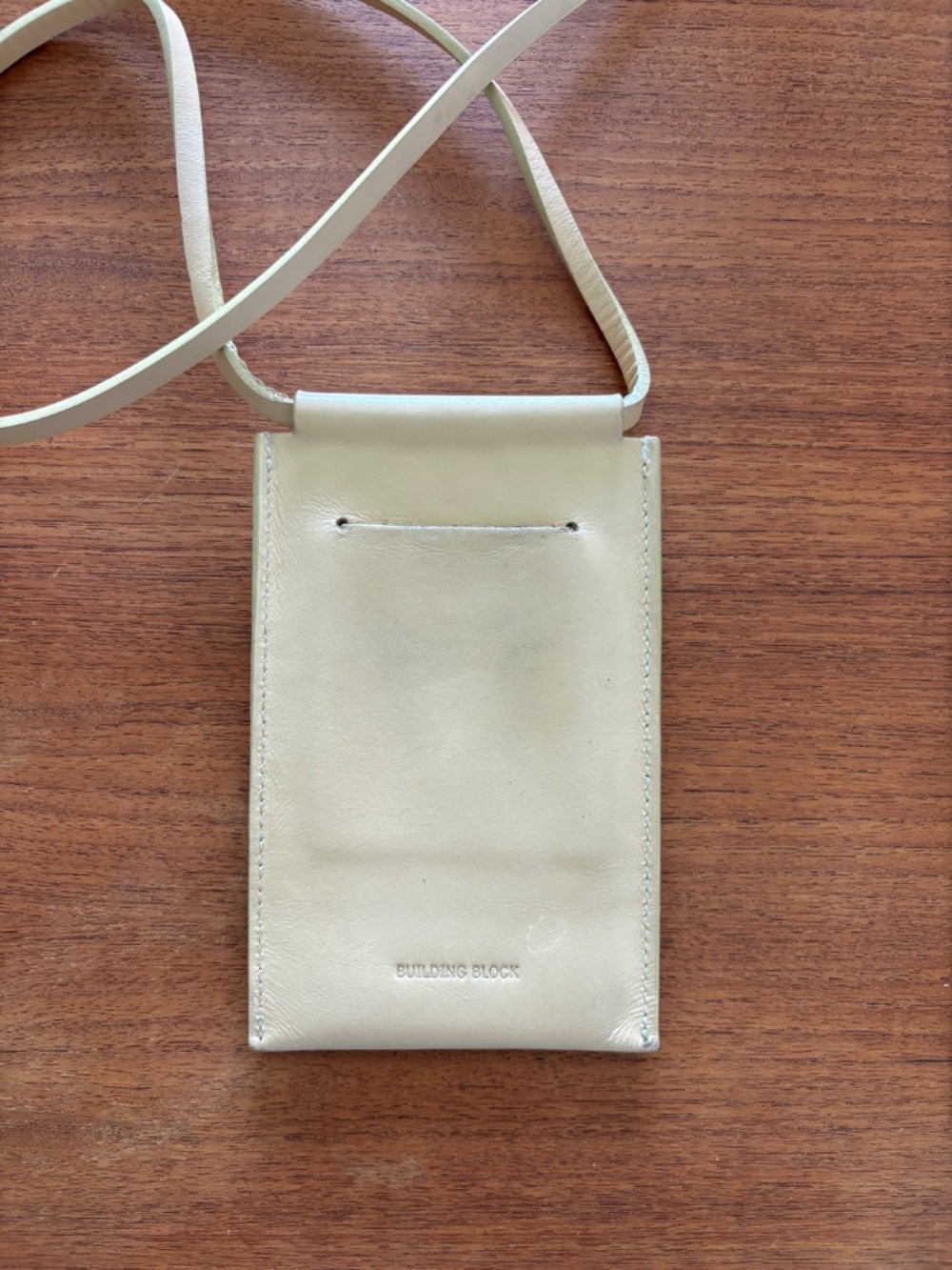 Building Block Leather Phone Bag Sling Purse Carrier with Wallet